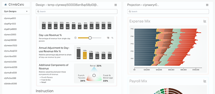 Iterative Gym Design with routeloom preview
